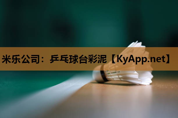 米乐公司：乒乓球台彩泥