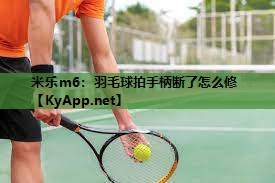 米乐m6:羽毛球拍手柄断了怎么修